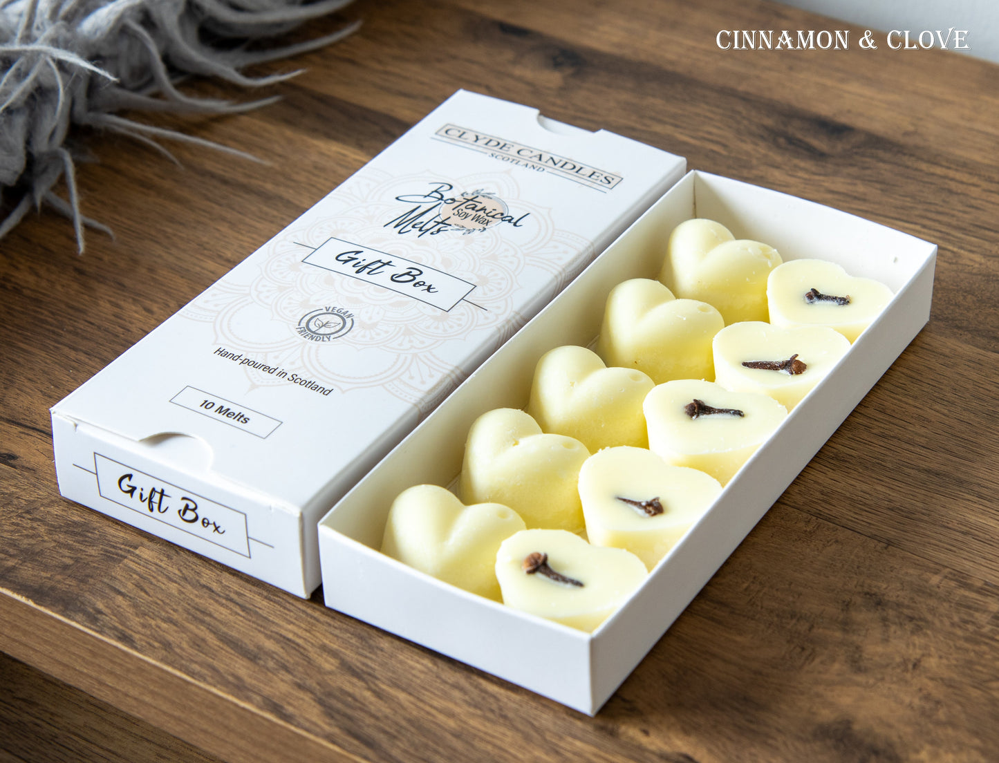 clyde candles botanical wax melts cinnaon and clove