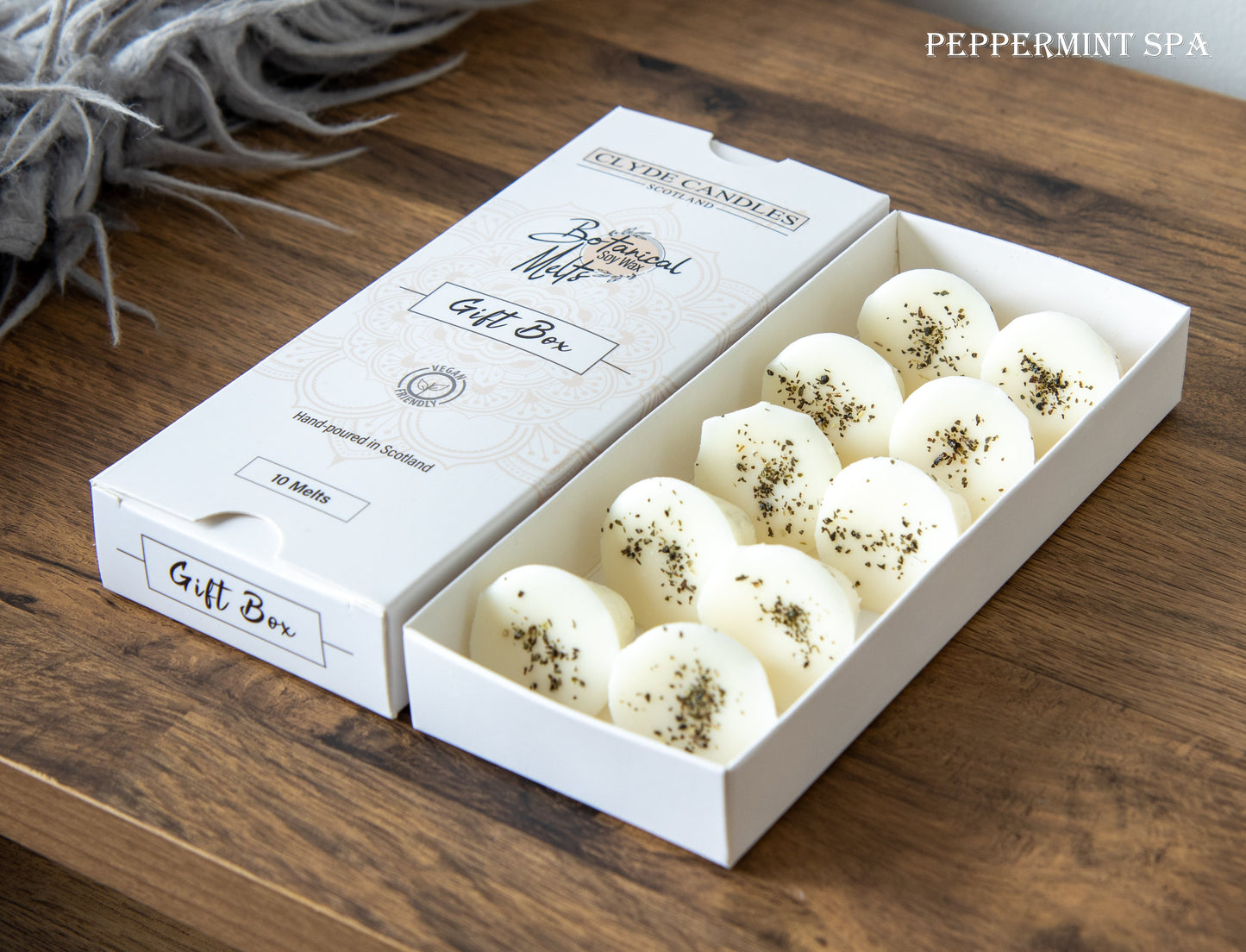 clyde candles botanical wax melts peppermint spa