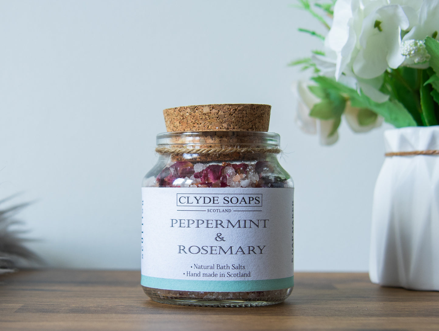 Peppermint and rosemary Bath Salts, clyde soaps scotland