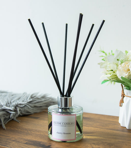 Cherry Blossom Reed Diffuser clyde candles, best scottish diffusers