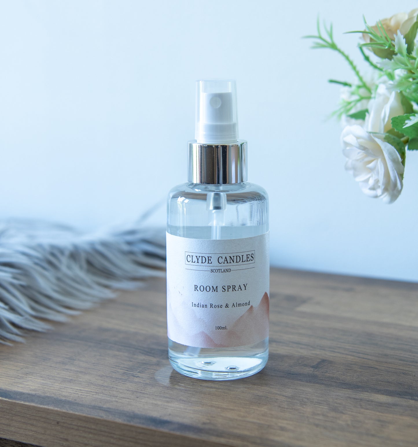 indian rose and almond room spray, scottish room fragrance best gifts
