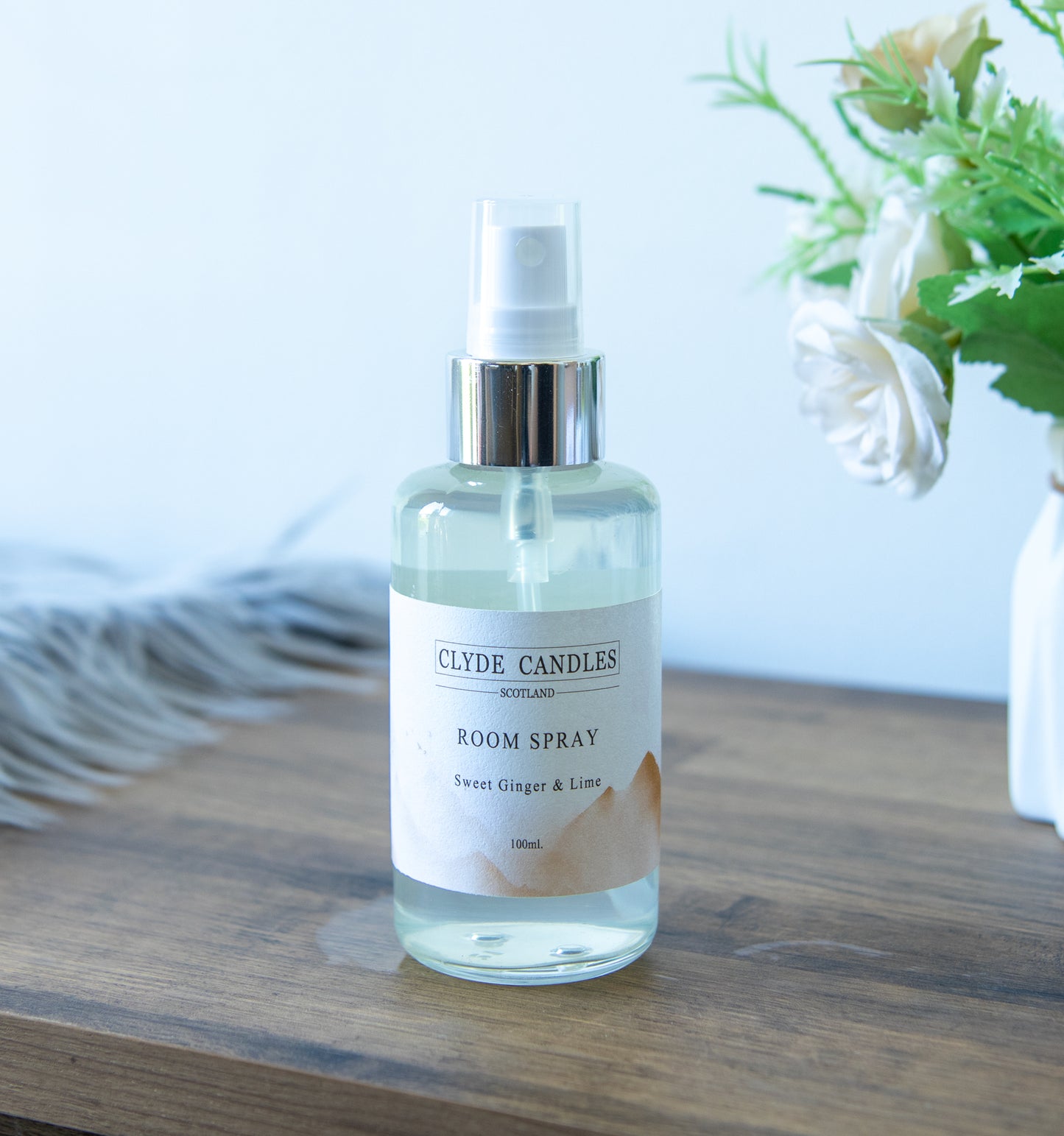 Sweet Ginger and Lime Room Spray, scottish room fragrance best gifts