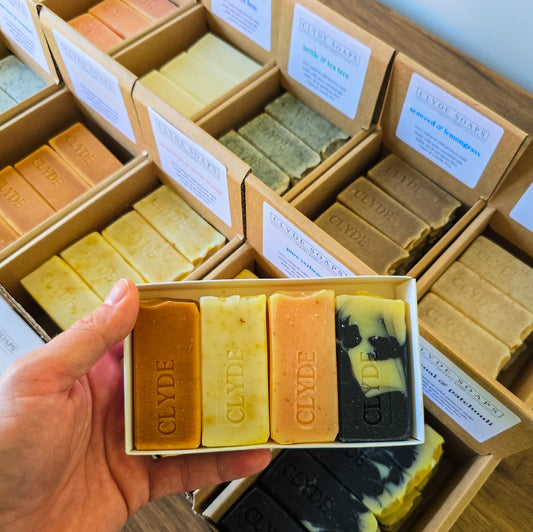 clyde soaps mini soaps gift set, pick and mix by clyde candles