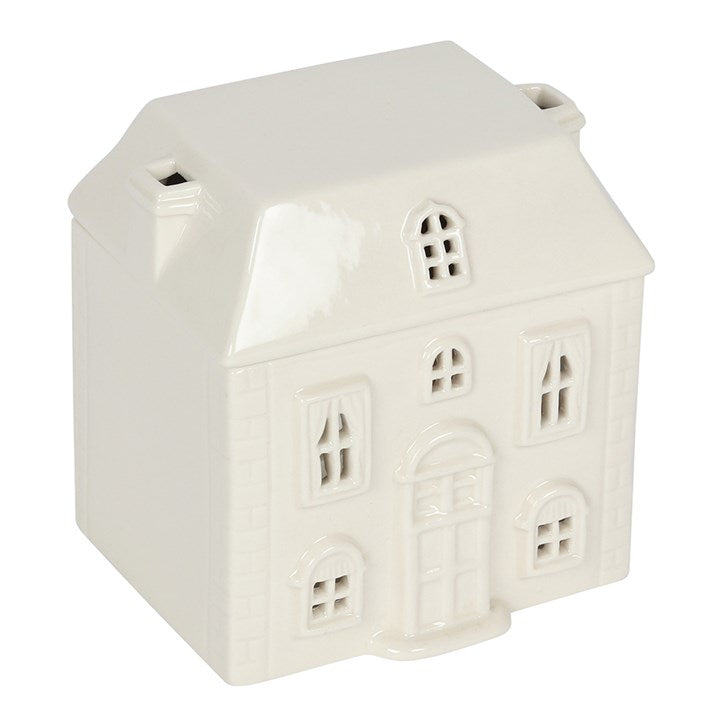 White Ceramic House Wax Melter