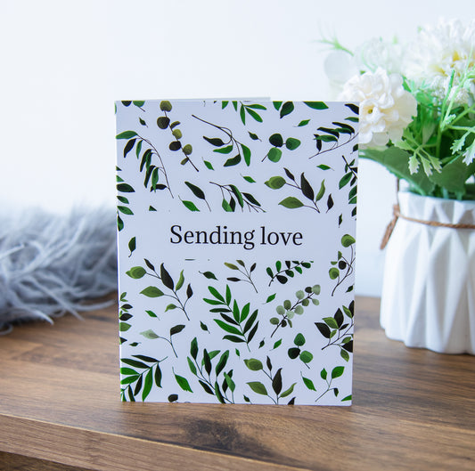 Sending Love Greeting Card