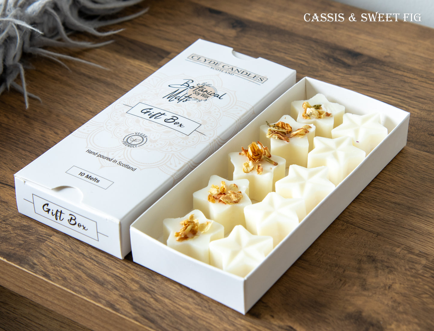 clyde candles botanical wax melts pick and mix cassis and sweet fig