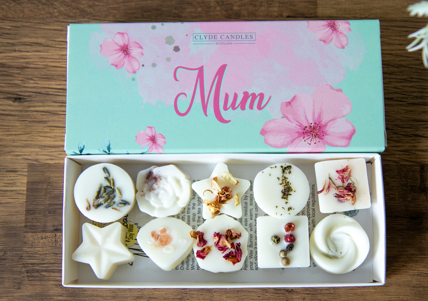 Valentine’s Day botanical wax melts gift sleeve