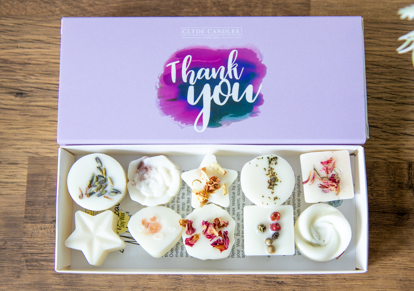 Thank You botanical wax melts gift sleeve
