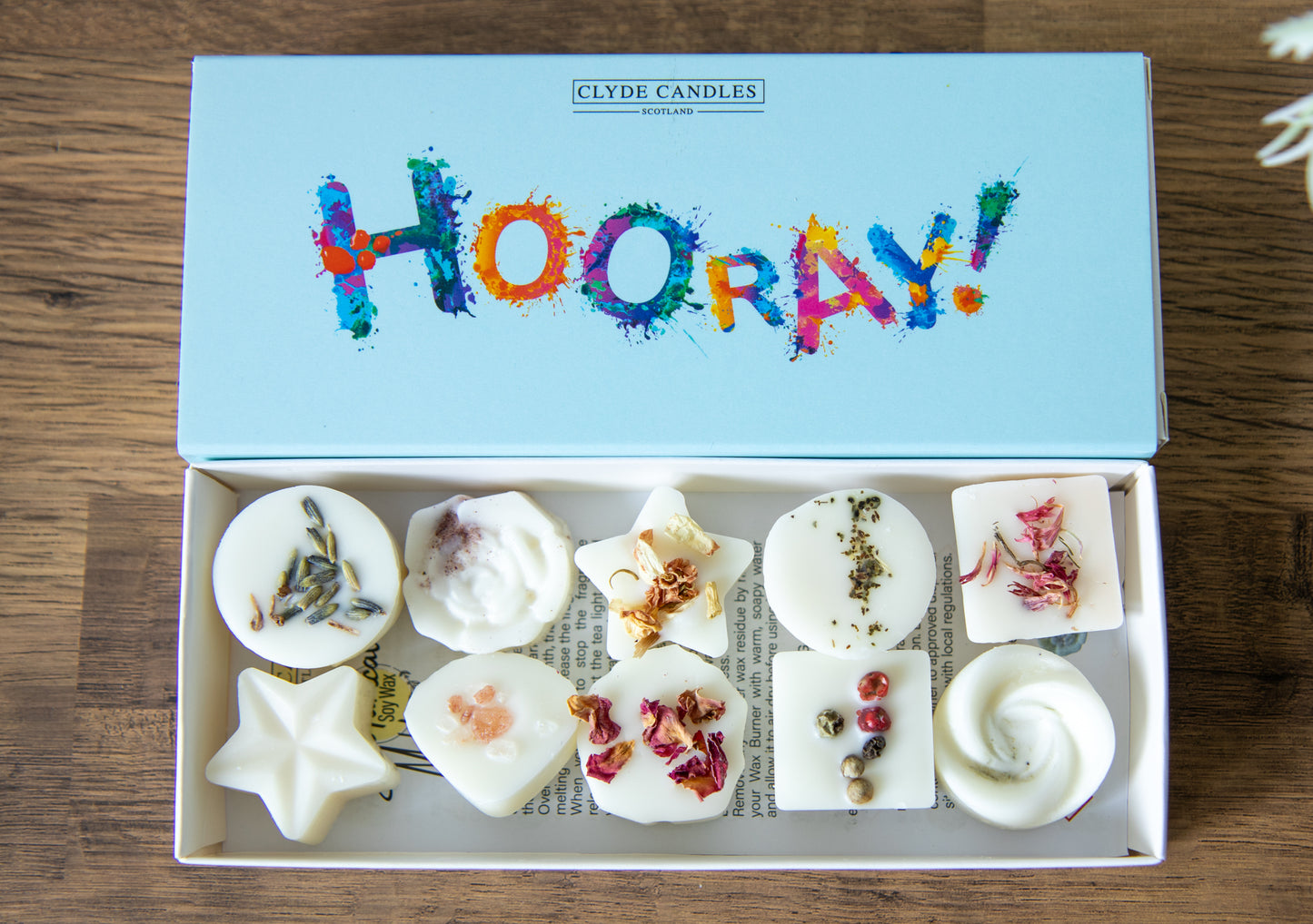 Hooray You Did It botanical wax melts gift sleeve
