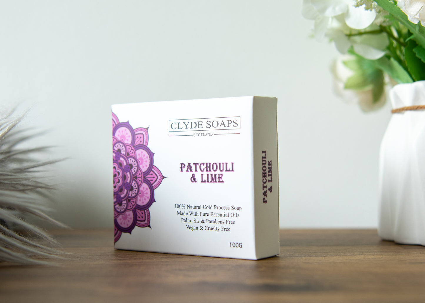 Patchouli and Lime Soap - Clyde Soaps , Cold Process, Palm Oil & Plastic Free, Eco Gift, UK Handmade Vegan, Cruelty Free, Artisan Soap