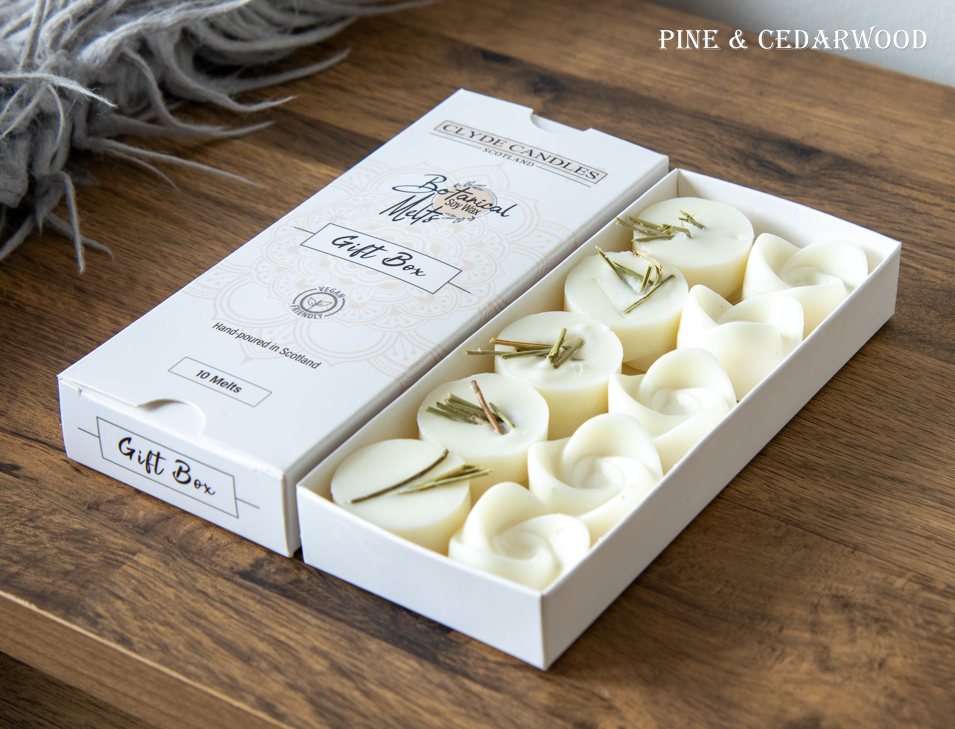 clyde candles botanical wax melts pine and cedarwood