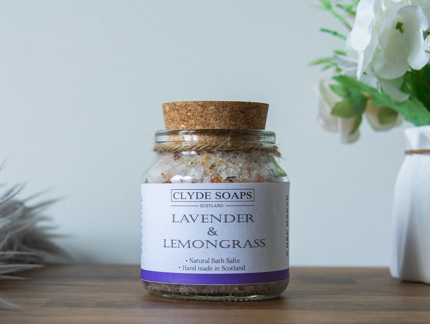 Lavender & Lemongrass Bath Salts, clyde soaps scotland