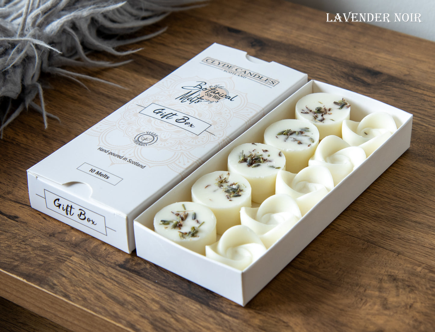 clyde candles botanical wax melts lavender noir