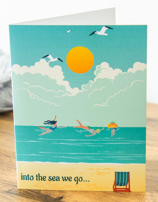In To The Sea We Go Greeting Card