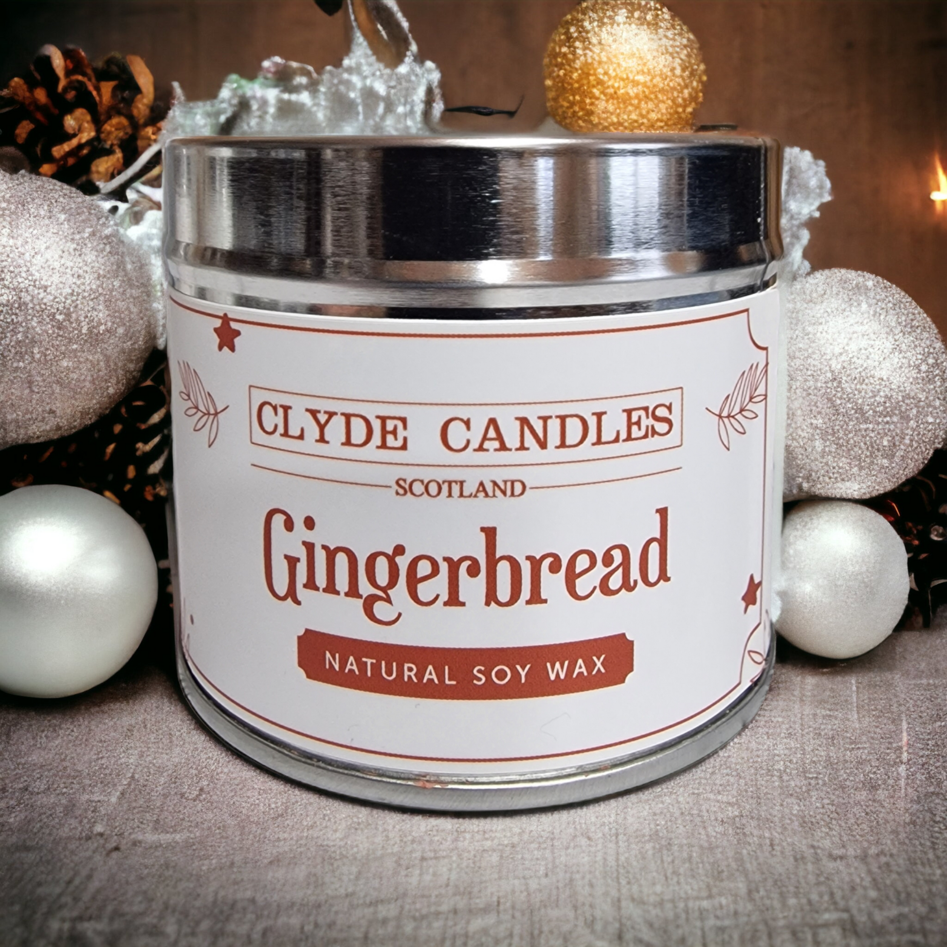 gingerbread candle tin