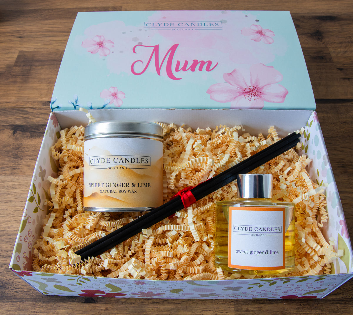Clyde Candles gift box with Mum sleeve