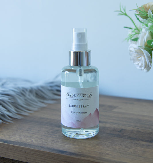 cherry blossom room spray, sakura, scottish room fragrance best gifts