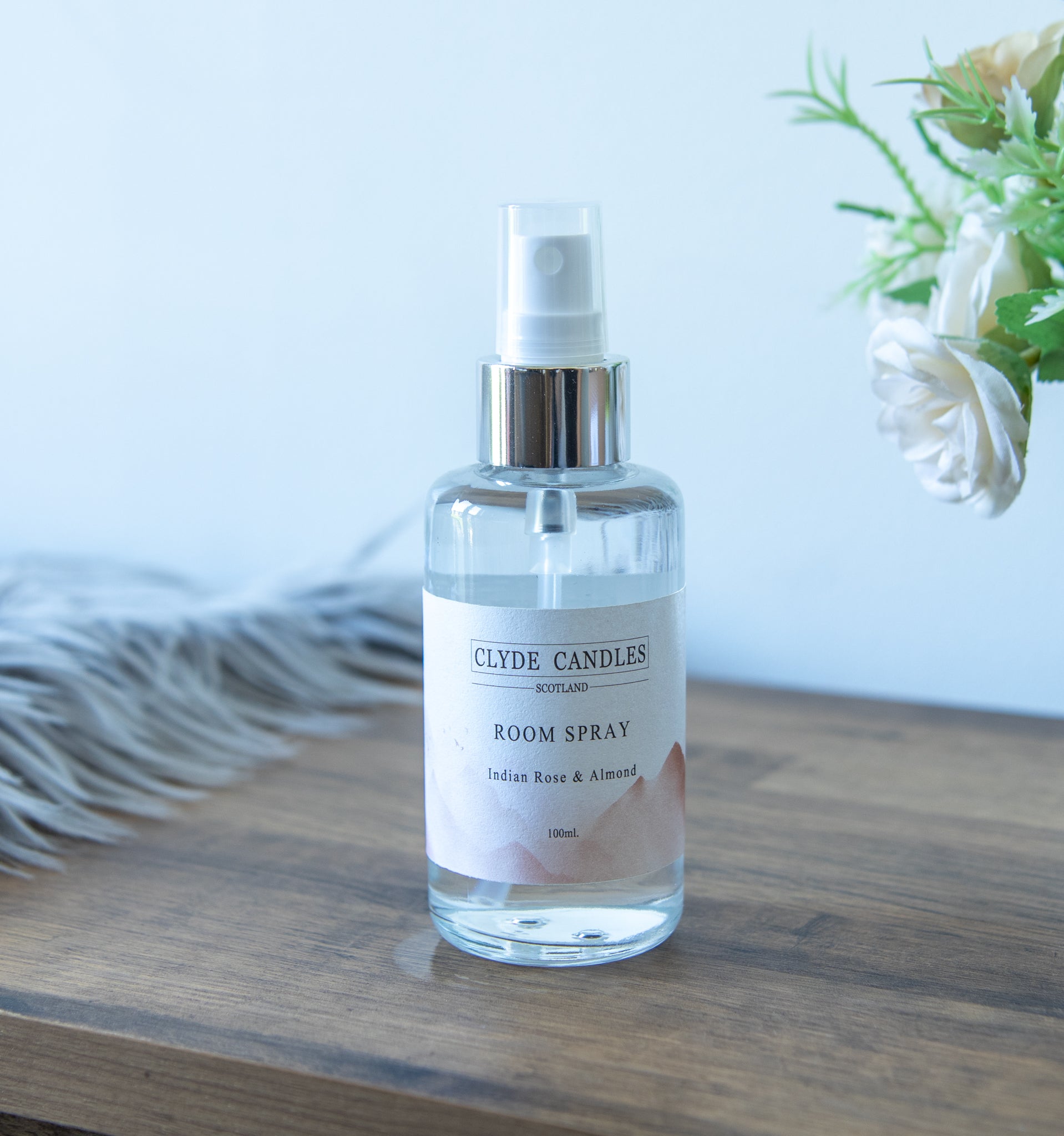 indian rose and almond room spray, scottish room fragrance best gifts