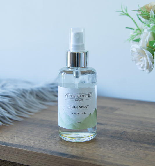 moss and tonka room spray, scottish room fragrance best gifts