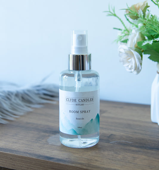seaide room spray, scottish room fragrance best gifts, rock salt and driftwood