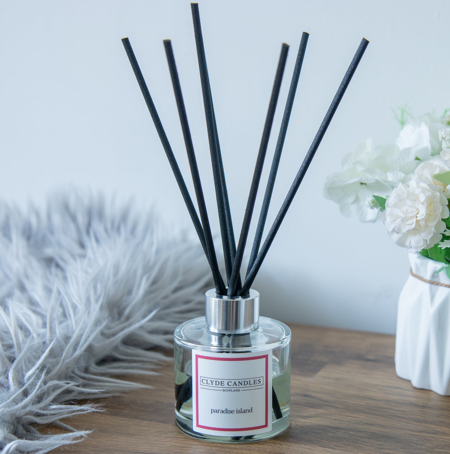 Paradise Island Reed Diffuser, best home fragrance diffuser, scottish made