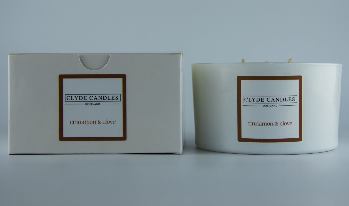 Cinnamon & Clove Gift Box Candle - Three Wicks