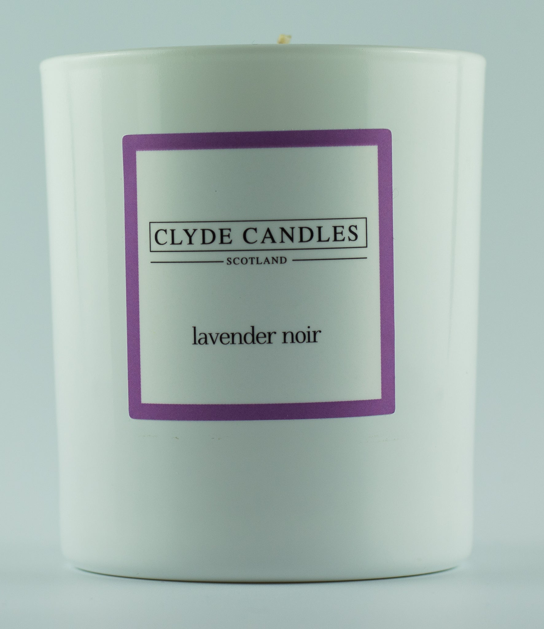 Lavender Noir Gift Box Candle - Large Glass, natural soy candle, luxury scottish gifts