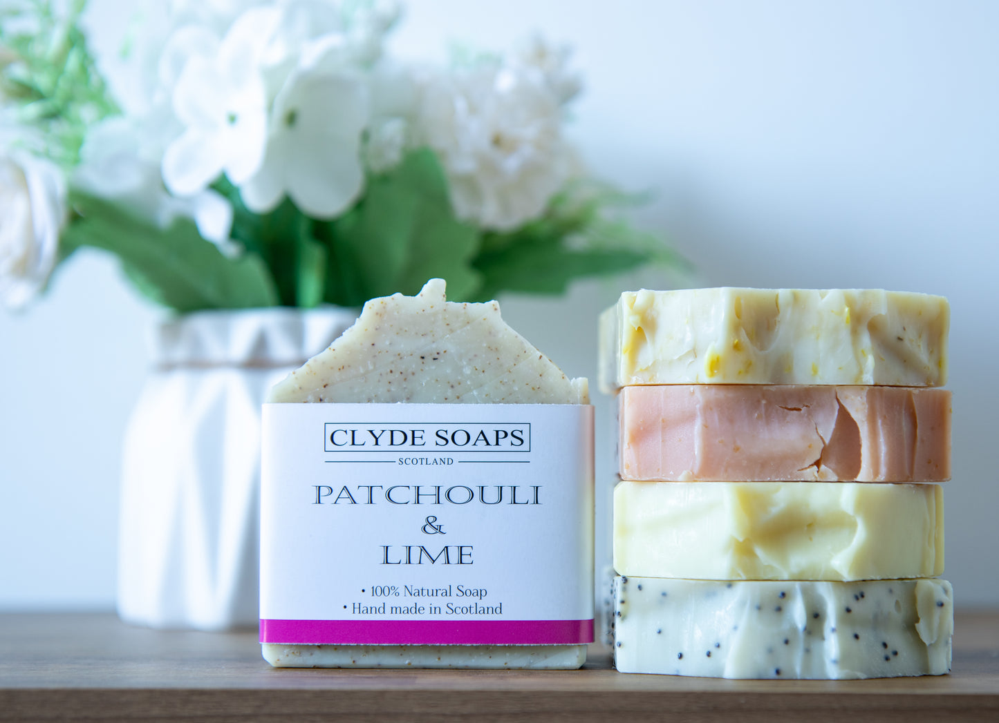 Patchouli and Lime Soap - Clyde Soaps , Cold Process, Palm Oil & Plastic Free, Eco Gift, UK Handmade Vegan, Cruelty Free, Artisan Soap