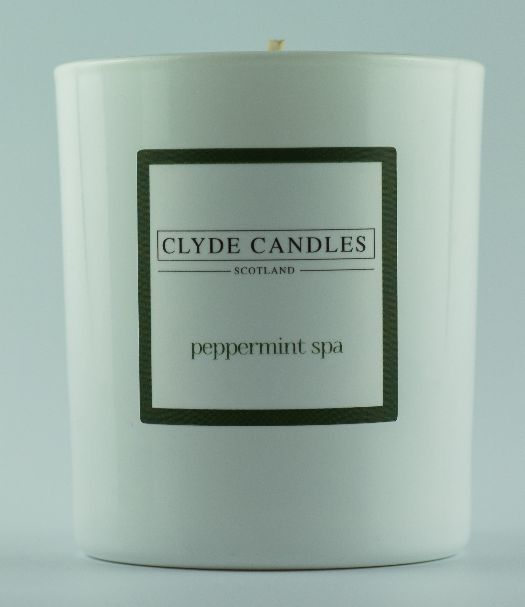 Peppermint Spa Gift Box Candle - Large Glass, luxury natural soy candles, gifts